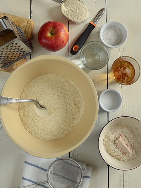 Chleb pszenno-owsiany z jabkami - sposb przygotowania - etap 1