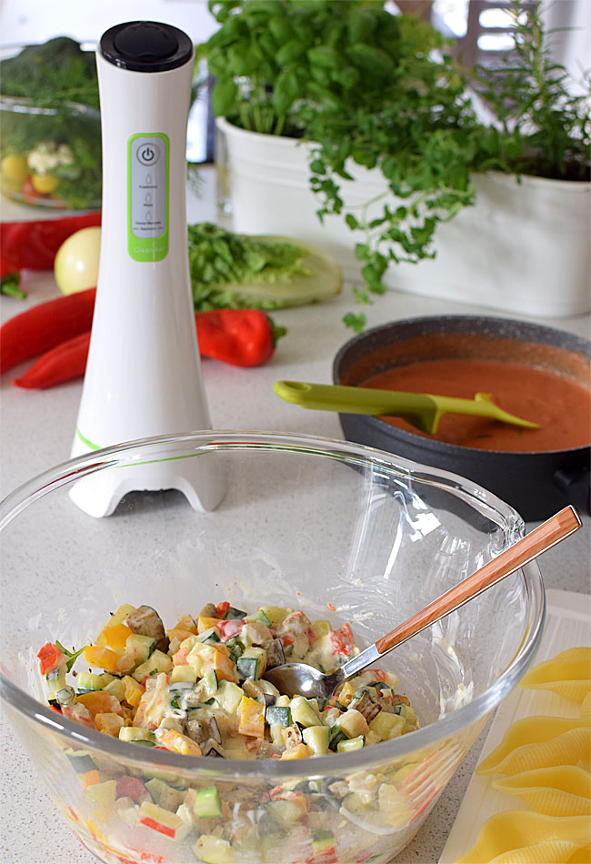 Myjka do warzyw i owocw Food Cleaner i super muszle ze zdrowymi warzywami - etap 6