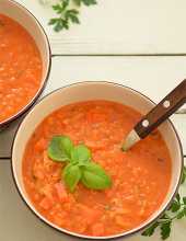 Zupa pomidorowa z soczewic - gsta, aromatyczna i bardzo energetyczna
