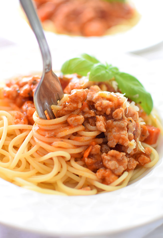 Spaghetti bolognese - etap 1