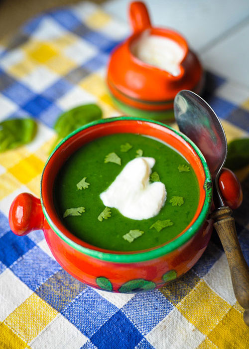 Zupa szalenie zielona, bo szpinakowa  - etap 2