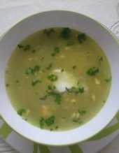 Kremowa zupa z groszku