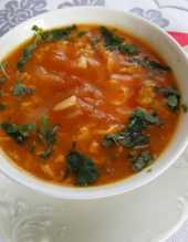 Zupa cebulowo - pomidorowa