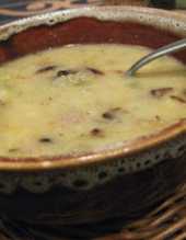 Zupa podwjnie selerowa z kurkami