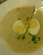 zupa chrzanowa z jajkiem