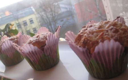 Muffiny w kwiatowych papilotkach