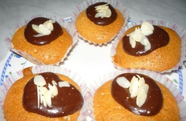 Muffiny z czekolad i migdaami