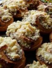 Muffinki z waniliow kruszonk i nutell