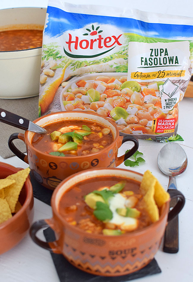 Zupa meksykaska z mielonym misem - etap 1
