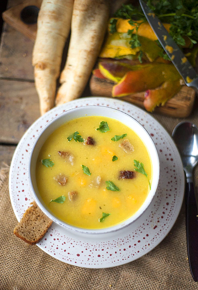 Zupa krem pietruszkowa z mango - pyszna i zdrowa