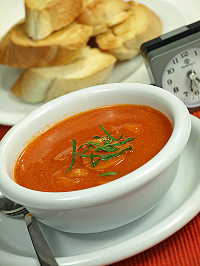 Byskawiczna zupa pomidorowa