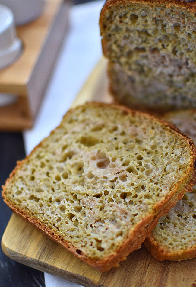 Chleb z zielonym pesto - etap 1