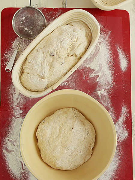Chleb rustykalny z rodzynkami i orzechami  - etap 15