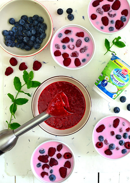 Jogurtowy deser owocowy - łatwy i zdrowy  - etap 7