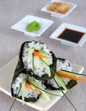 Temaki-zushi z warzywami