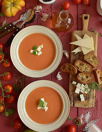 Zupa pomidorowa z pieczonych pomidorów - najlepsza na świecie :) - film video HD