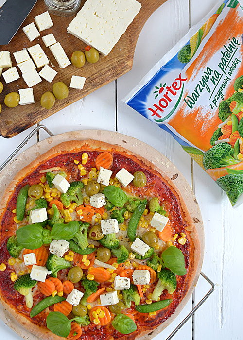 Lekka pizza z warzywami - pełna smaków i kolorów :) - etap 13