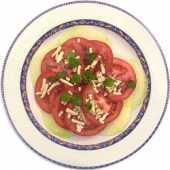 Carpaccio kalarepkowo pomidorowe