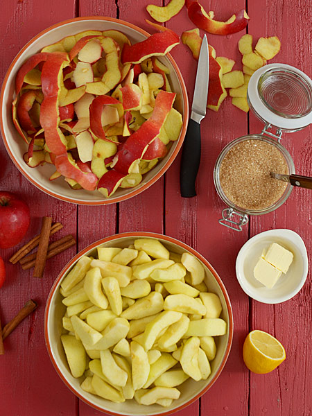 ażone jabłka - do szarlotki, nadziewania ciast lub naleśników - etap 1