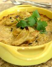 Pomysł na zapiekaną rybę w żółtym sosie śmietanowym za sprawą curry