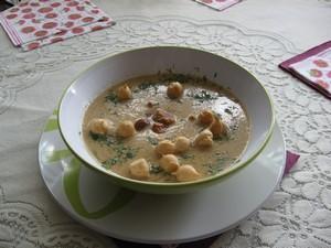 Kremowa zupa z kurek