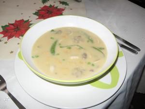 Pikantna zupa z pieczarkami