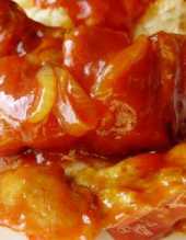 Żeberka pieczone w ketchupowo-miodowym sosie