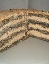 Tort kawowo-makowy