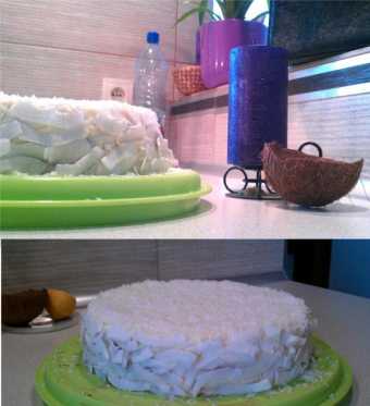 Biały tort kokosowy