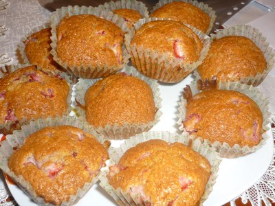 Muffinki z truskawkami