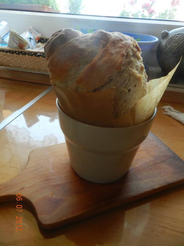 Chleb w doniczce z piwn nut