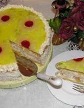 Tort ananasowo kokosowy