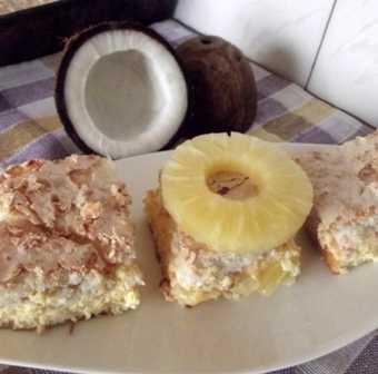 Ciasto ananasowo-kokosowe
