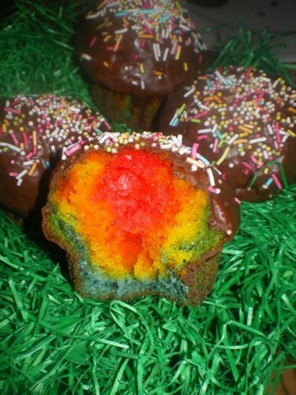 Rainbow Muffins (Tęczowe muffinki)