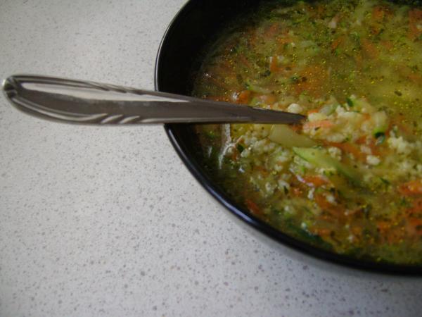 Krupnik jaglany czyli zupa z cukinią