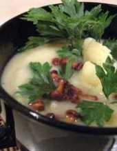 Kalafiorowa zupa krem z kurkami