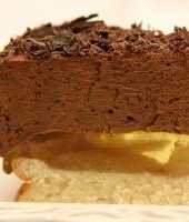 Gruszkowo-czekoladowa poezja, czyli torcik gruszkowy z musem czekoladowym