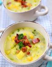 Zupa z ziemniaków, pora i kukurydzy - pyszna i niedroga