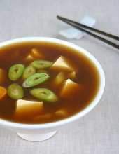 Zupa miso z warzywami