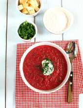 Zupa z pieczonych czerwonych buraków - pyszna i zdrowa :)